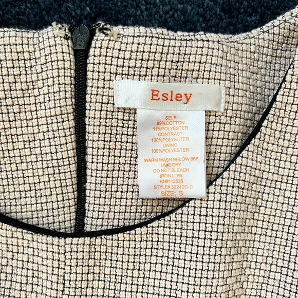 Esley Size 2 Dress Black and Tan Cocktail - Picture 2 of 4